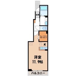 東武宇都宮駅 徒歩8分 1階の物件間取画像